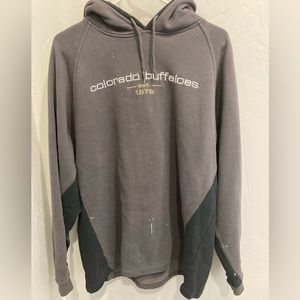 Thrifted CO Buffs grey hoodie